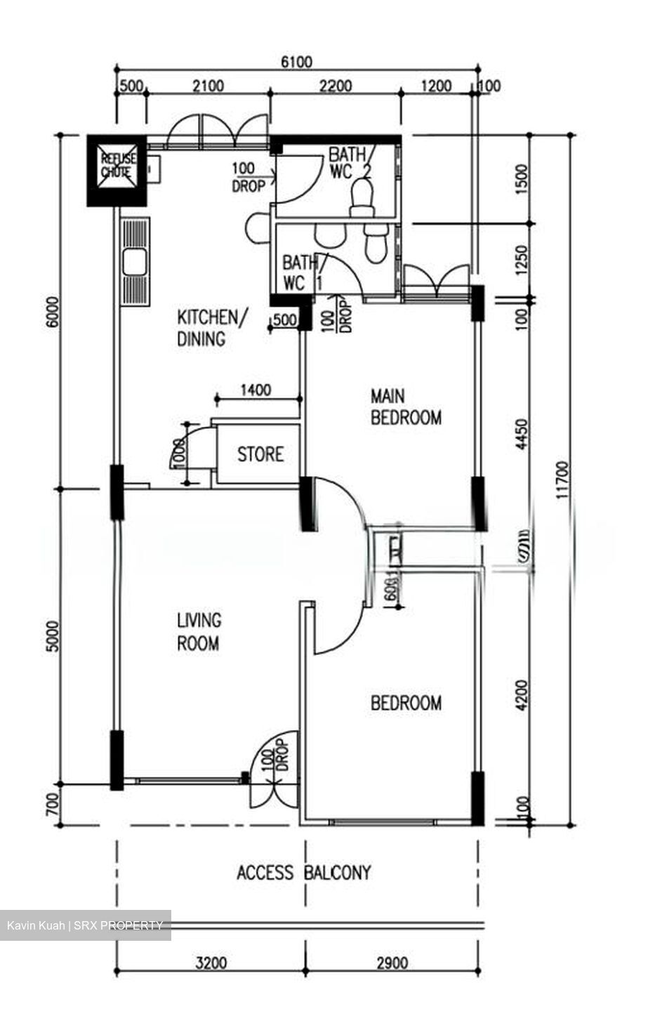 Blk 254 Serangoon Central Drive (Serangoon), HDB 3 Rooms #583964001